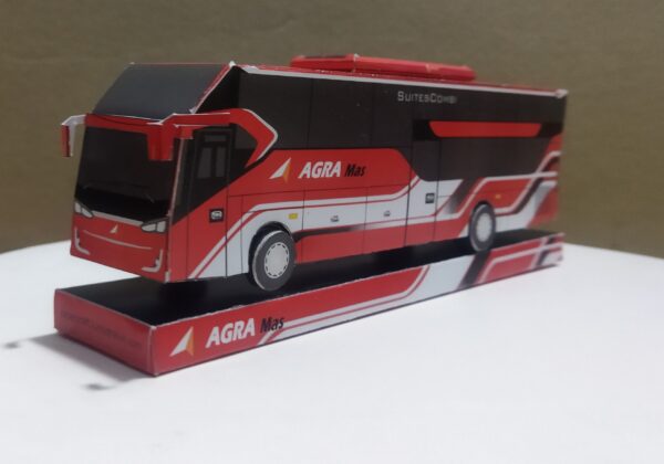 Papercraft Bus Agra Mas Suite Combibus - Gambar 4