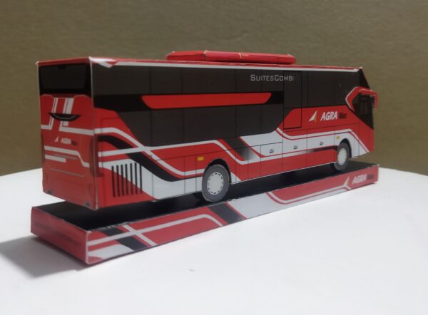 Papercraft Bus Agra Mas Suite Combibus - Gambar 3