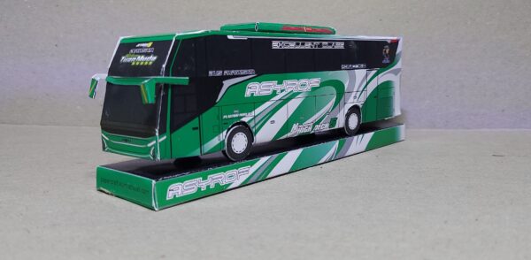 Papercraft Bus Asyrof Hijau Tuan Muda Jetbus 5 - Gambar 3