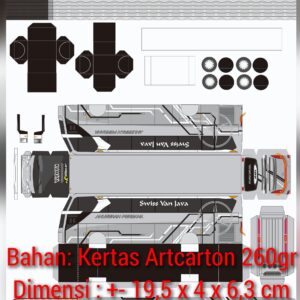 Pola Papercraft Bus Anugerah Perdana
