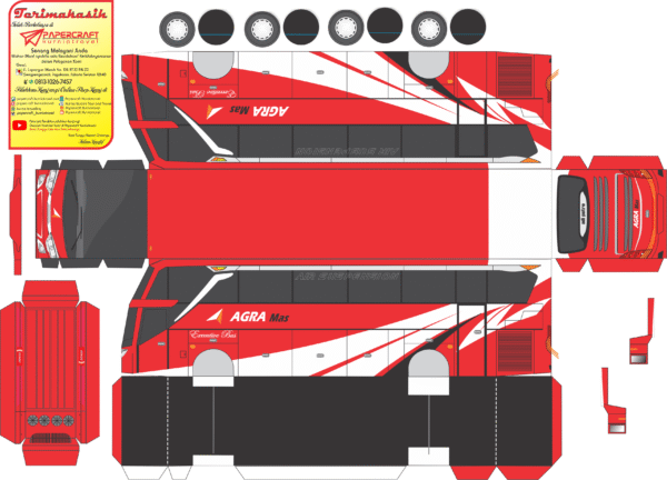 Pola Stiker Bus Agra Mas Jetbus 3 - Gambar 2