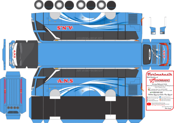 Pola Stiker Bus ANS Jetbus 3