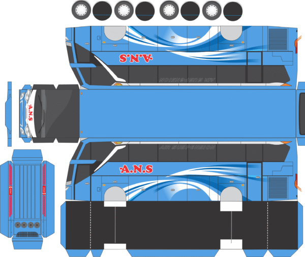 Pola Stiker Bus ANS Jetbus 3 - Gambar 2