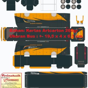Pola Papercraft Bus 27 Dua Tujuh Trans Jetbus 5