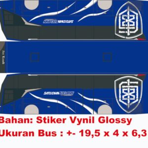 Pola Stiker Bus 168 Satu Enam Delapan Trans Srikandi Jetbus 5