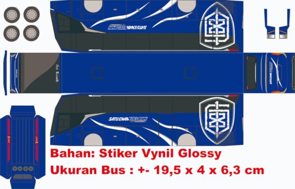 Pola Stiker Bus 168 Satu Enam Delapan Trans Srikandi Jetbus 5