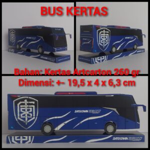 Papercraft Bus 168 Satu Enam Delapan Trans Srikandi Jetbus 5