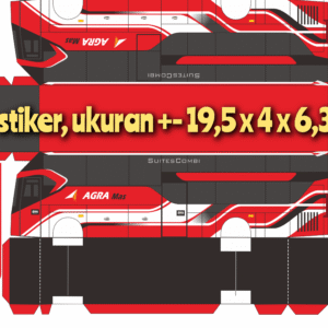 Pola Stiker Bus Agra Mas Suite Combibus