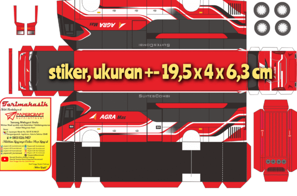 Pola Stiker Bus Agra Mas Suite Combibus