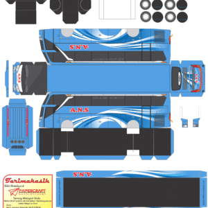 Pola Papercraft Bus ANS Jetbus 3